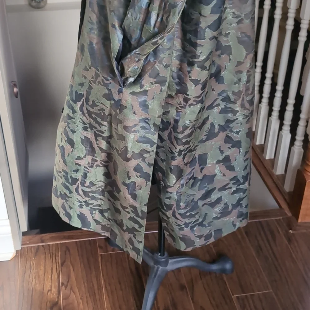 Annette Goertz Long Camo Jacket Made In Germany P2P 23 L 41.5 - Picture 4 of 7